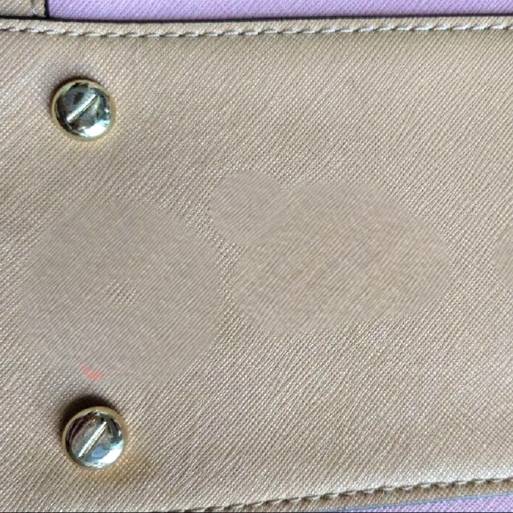 Henri Bendel West 57th Satchel Pink Canvas & Leather Tote Bag - Picture 8 of 10